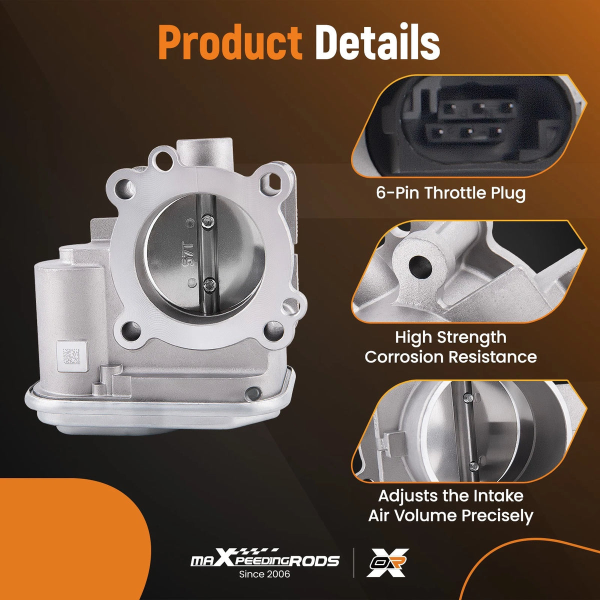 Throttle Body for Jeep Compass Patriot Dodge Journey Caliber Avenger (2007–2018) 04891735AC