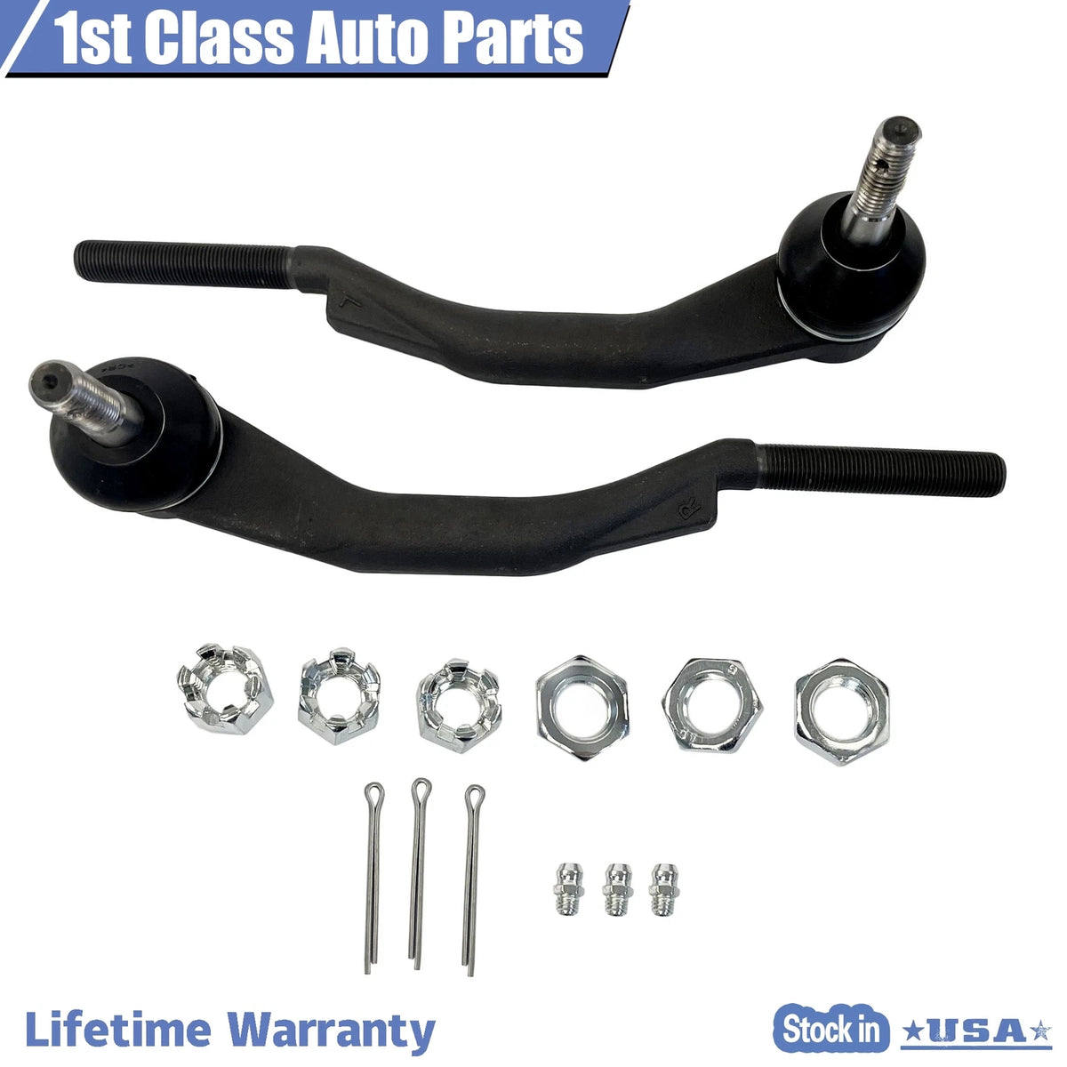 Front Outer Tie Rod Kit for Chevy Trailblazer GMC Envoy Isuzu Ascender (2003–2009)