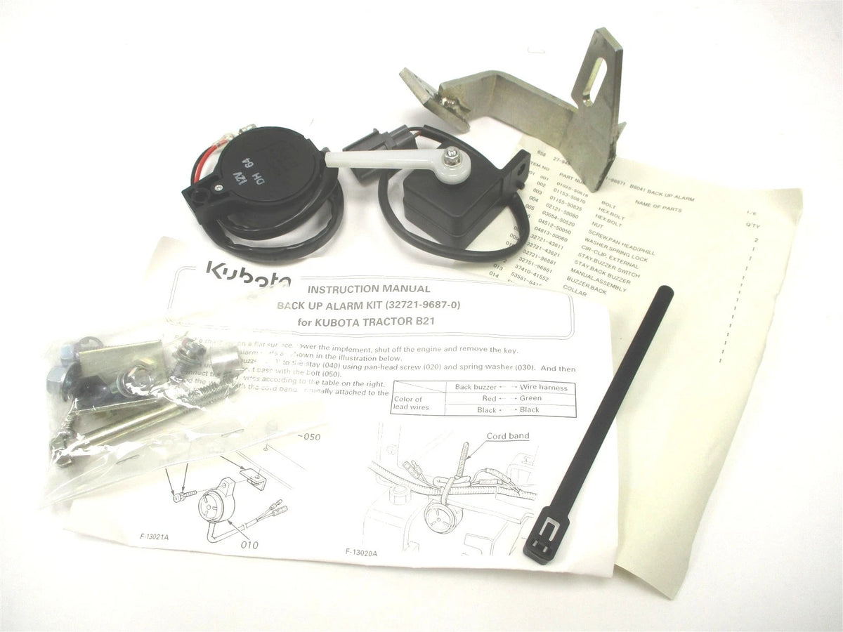 Back Up Alarm Kit for Kubota B21 B8041 (32721-96871, 32721-96870)