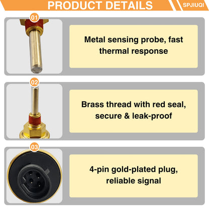 Coolant Fluid Level Sensor 4383932 086714A0001 for Cummins M11 ISM N14 ISX