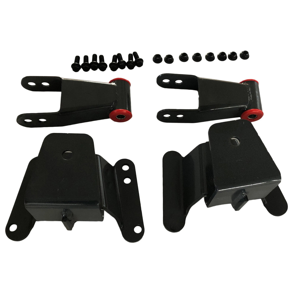 4" Suspension Rear Drop Lowering Hanger Shackle Kit for Chevy C10 (1973–1987)
