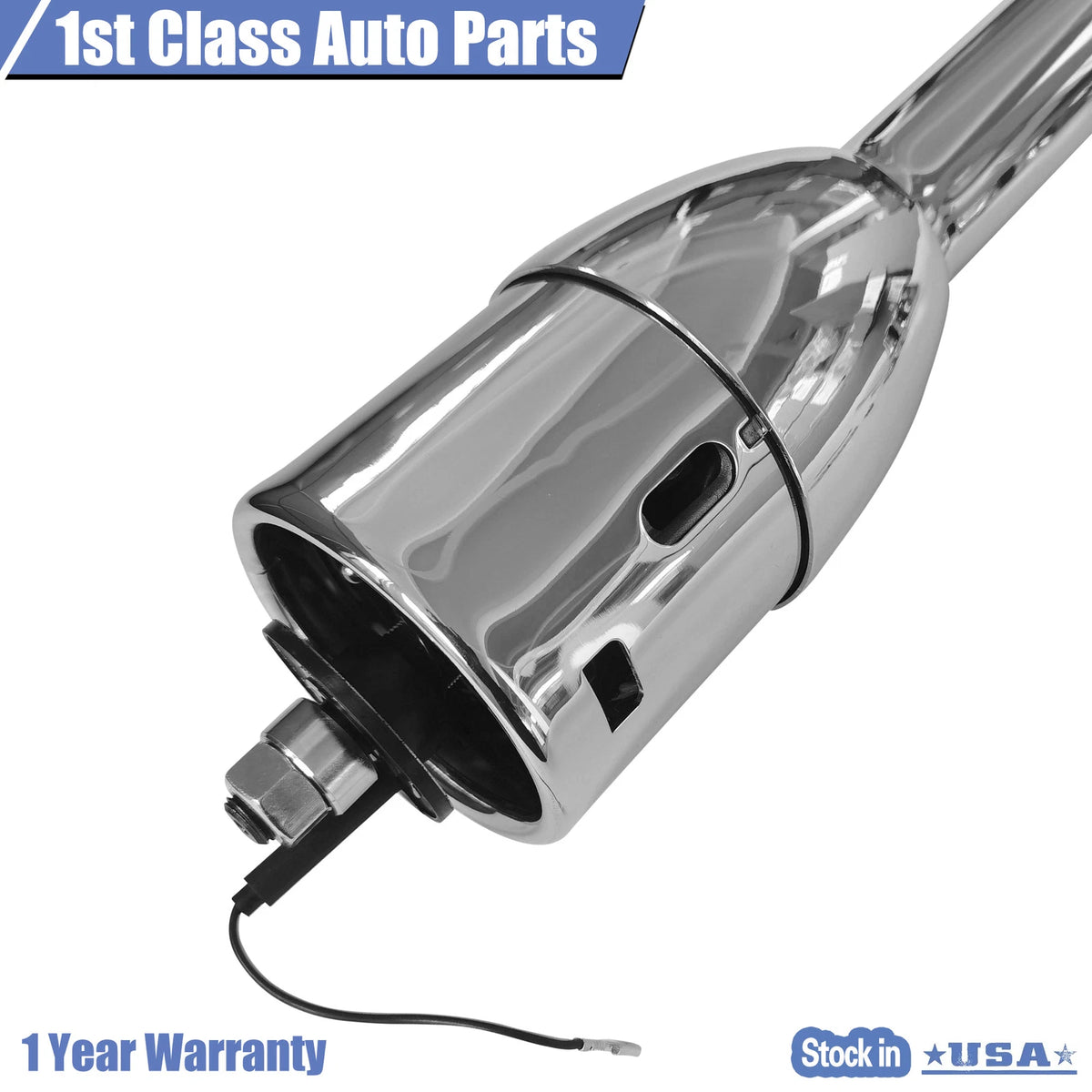 32" Polished Tilt Steering Column for Universal Fit (No Key)