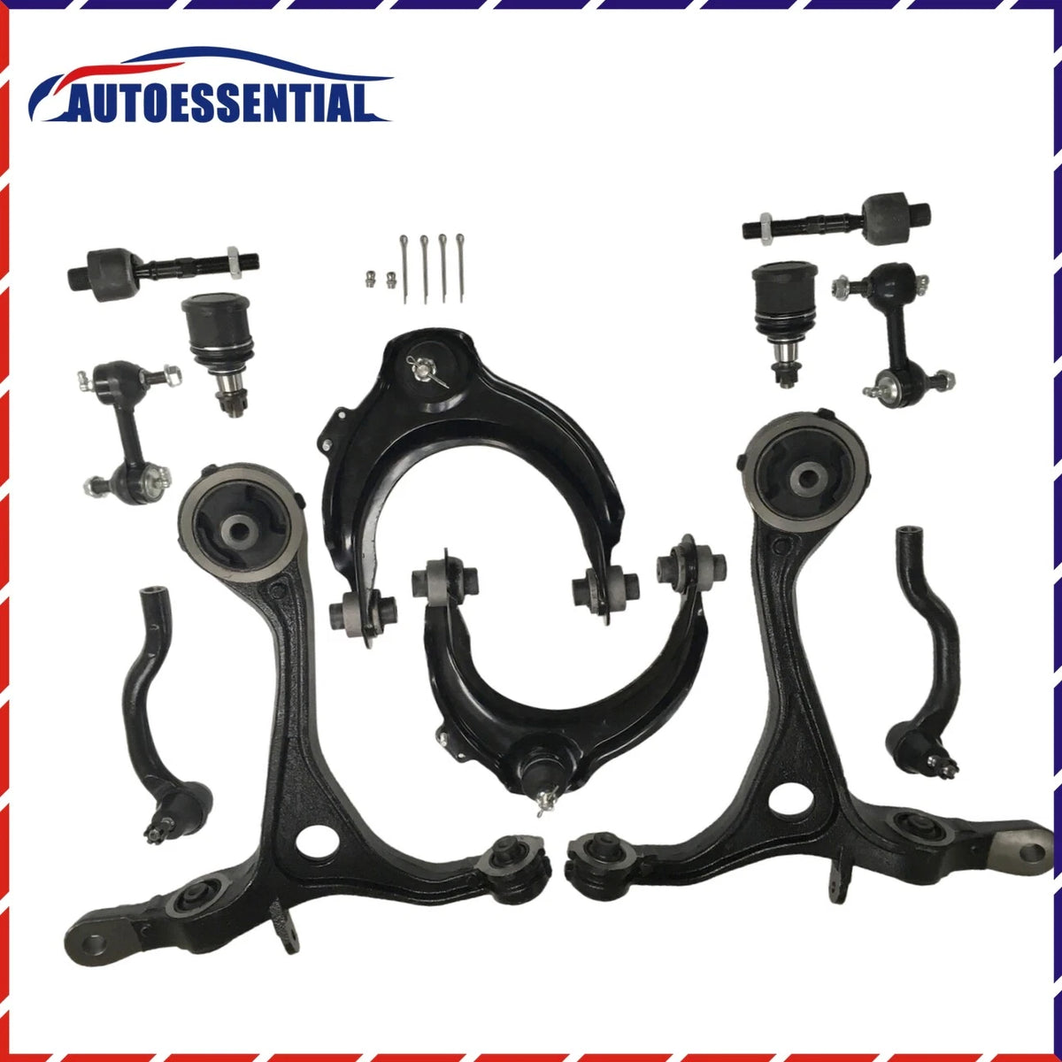 12X Front Suspension Kit Upper Lower Control Arm for Honda Accord (2003–2008)