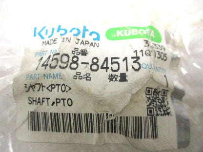 PTO Stub Shaft for Kubota (14598-84513, 14598-84510)