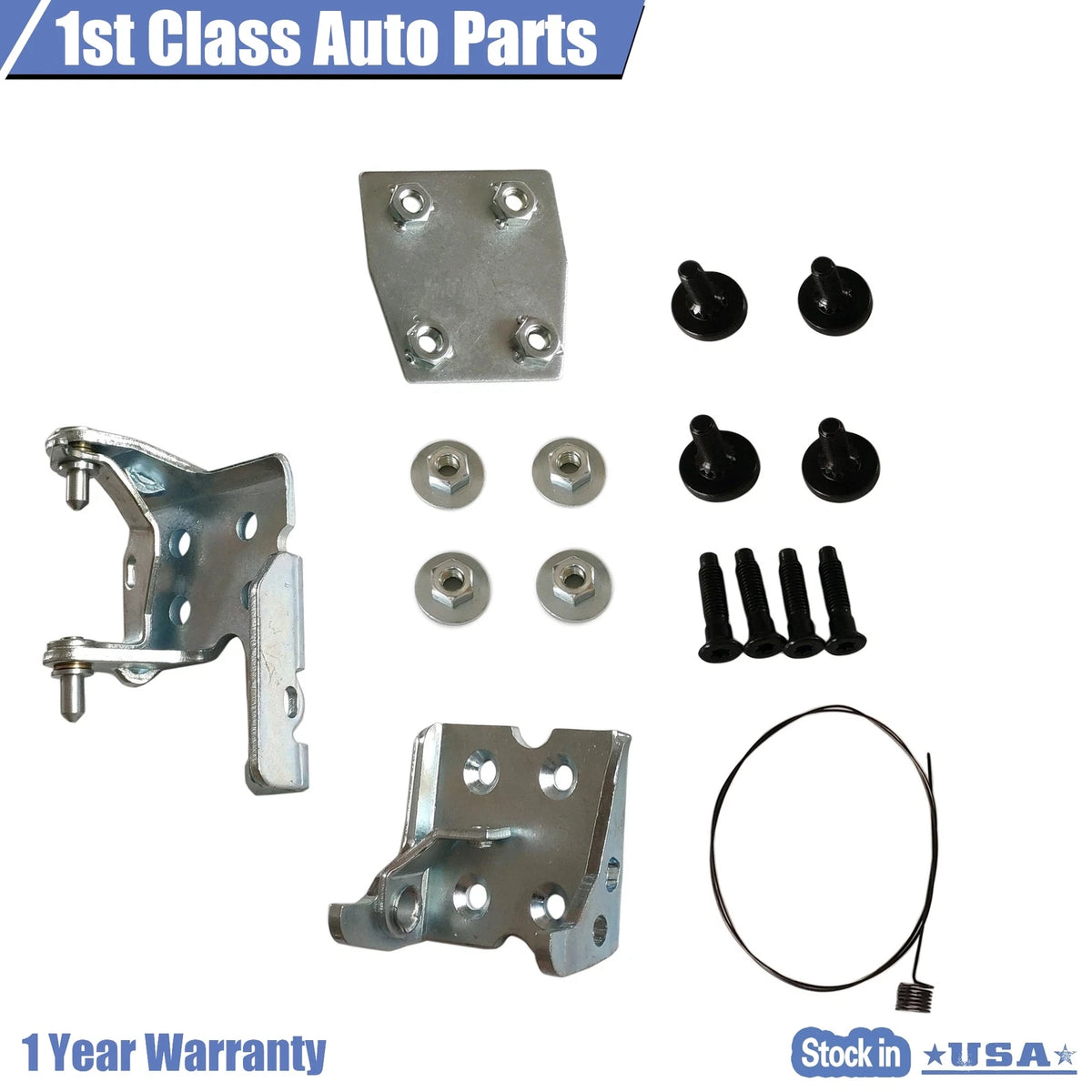 Front Upper Lower Door Hinge Left for Chevy Silverado GMC Sierra 1500 (1999–2007)