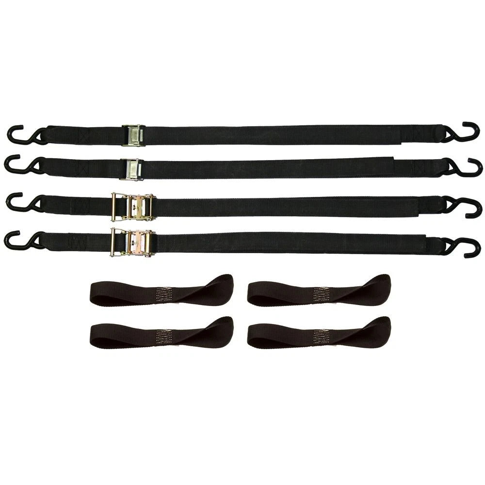 8-Piece 2" Strap Tie-Down Kit for Pick Ups and Trailers