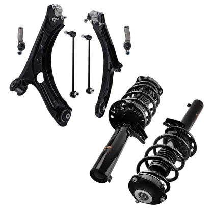 Front Complete Struts + Control Arms + Sway Bar Kit for VW Beetle (2012–2017)
