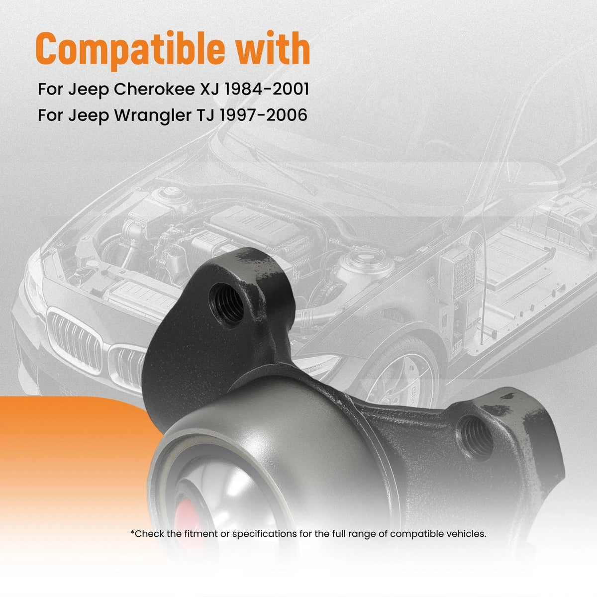Double Cardan Joint for Jeep Wrangler Cherokee XJ TJ (1994–2006) 211355X 5-153X