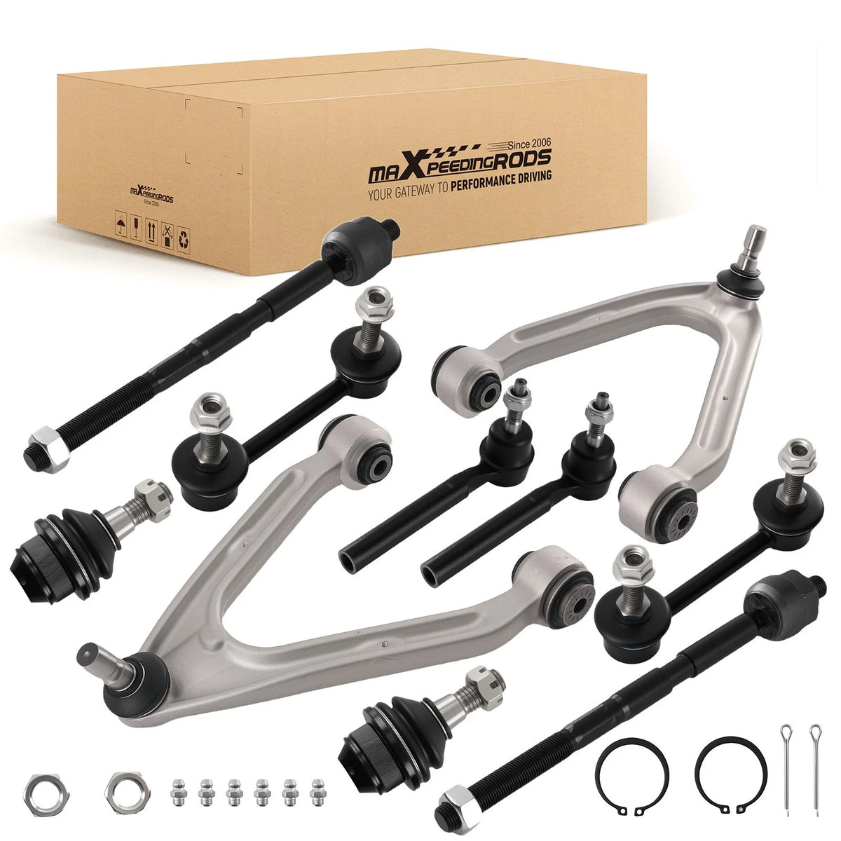 Set of 2 Front Lower Control Arm Ball Joints for Hummer H3 (2007–2010)