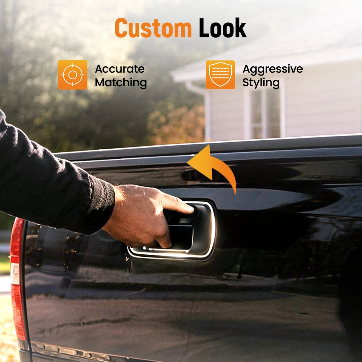 Black Exterior Rear Tailgate Handle for Chevrolet Avalanche 1500 (2002–2006)