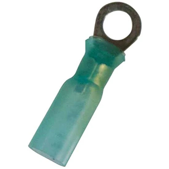 5 Pack 16-14 AWG Blue Heat Shrink Ring Terminal for 5/16 Inch Stud