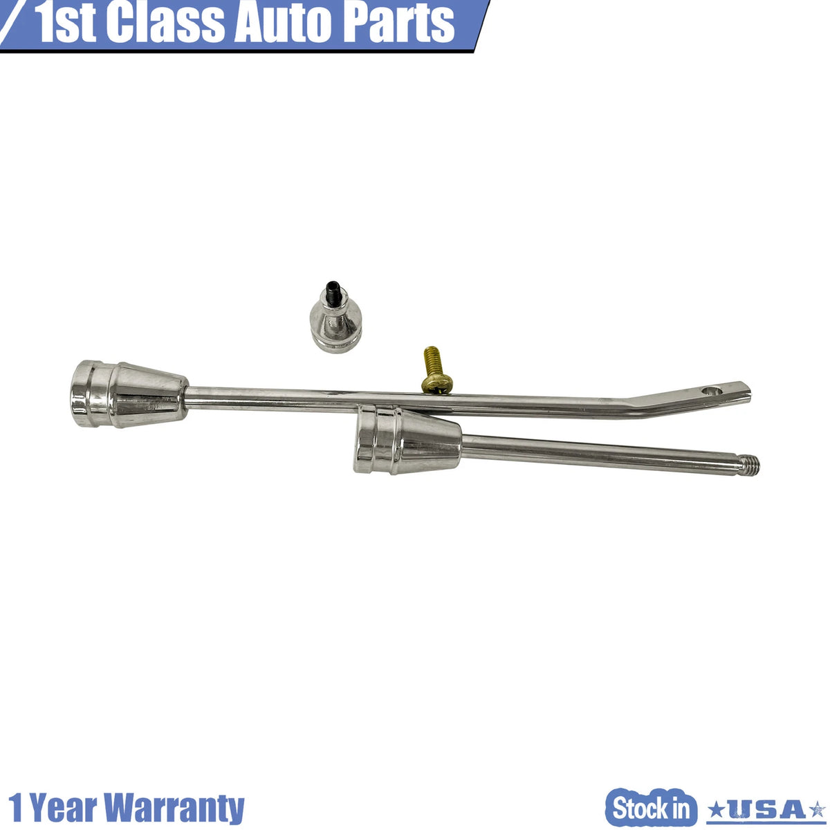 33” Chrome Tilt Steering Column Keyed Floor Shift for Chevy Corvette (1968–1980)
