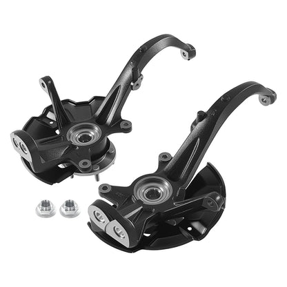 Pair Front Steering Knuckle & Wheel Hub Bearing for Ford Fusion MKZ (2006–2012)