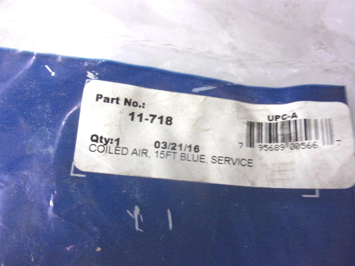 Coiled Air Hose 15' Blue for Phillips Standard (11-718)