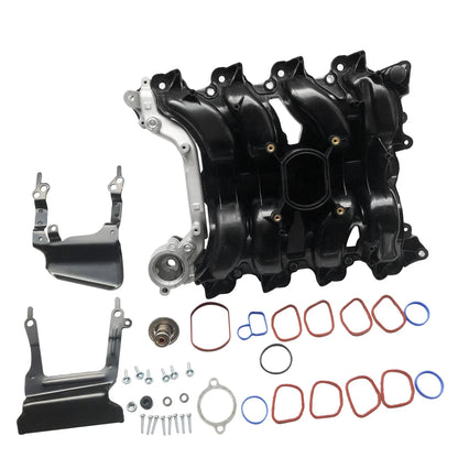 Intake Manifold w/ Gasket & Thermostat O-Rings for Ford Lincoln Mercury (615178)