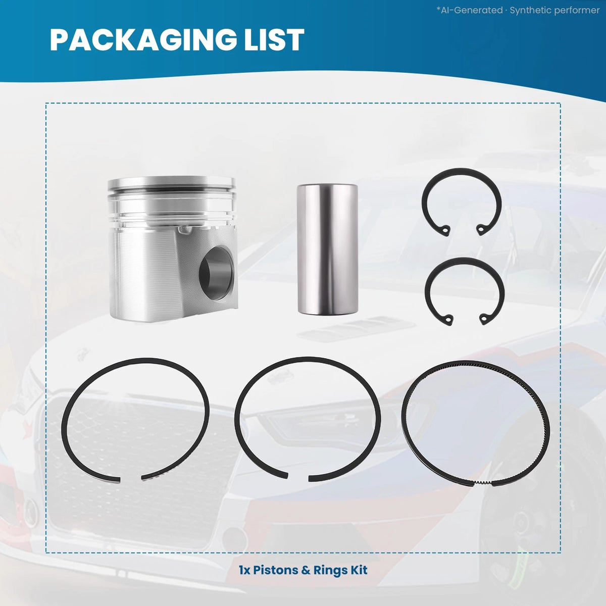 Engine Piston with Pin for Dodge Ram 5.9L Diesel (2004–2006) 3970192 4089669