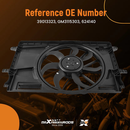 Electric Radiator Cooling Fan GM3115303 for Chevrolet Cruze 2017–2019
