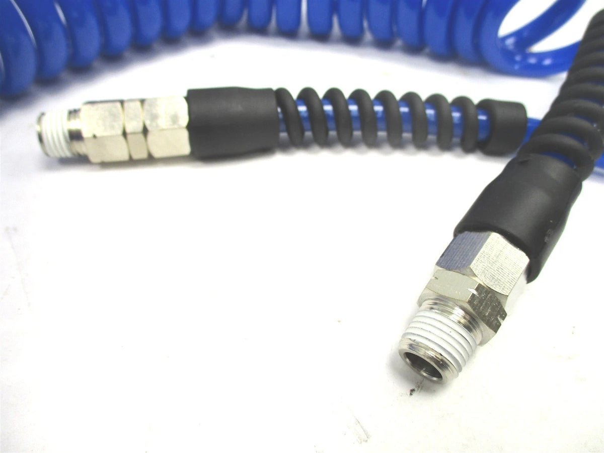 12' Coiled Air Hose for TT-14-15-NB-RS (ATP) - 1/4" ID x 3/8" OD