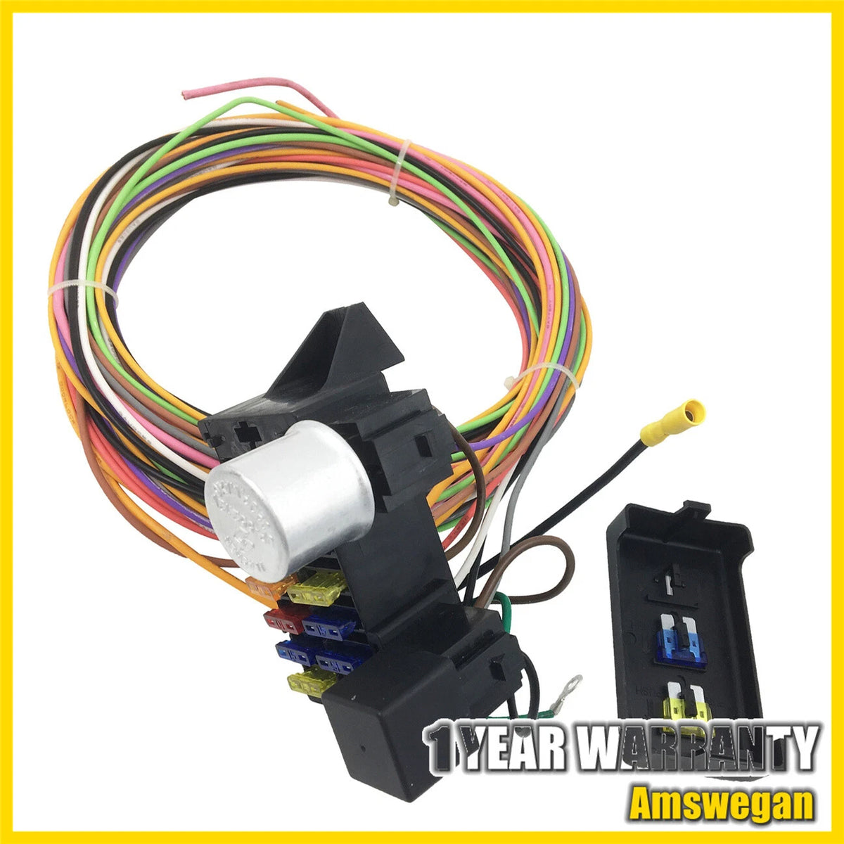 Wire Harness Fuse Box for Universal Hot Rod Truck (10 Circuit)