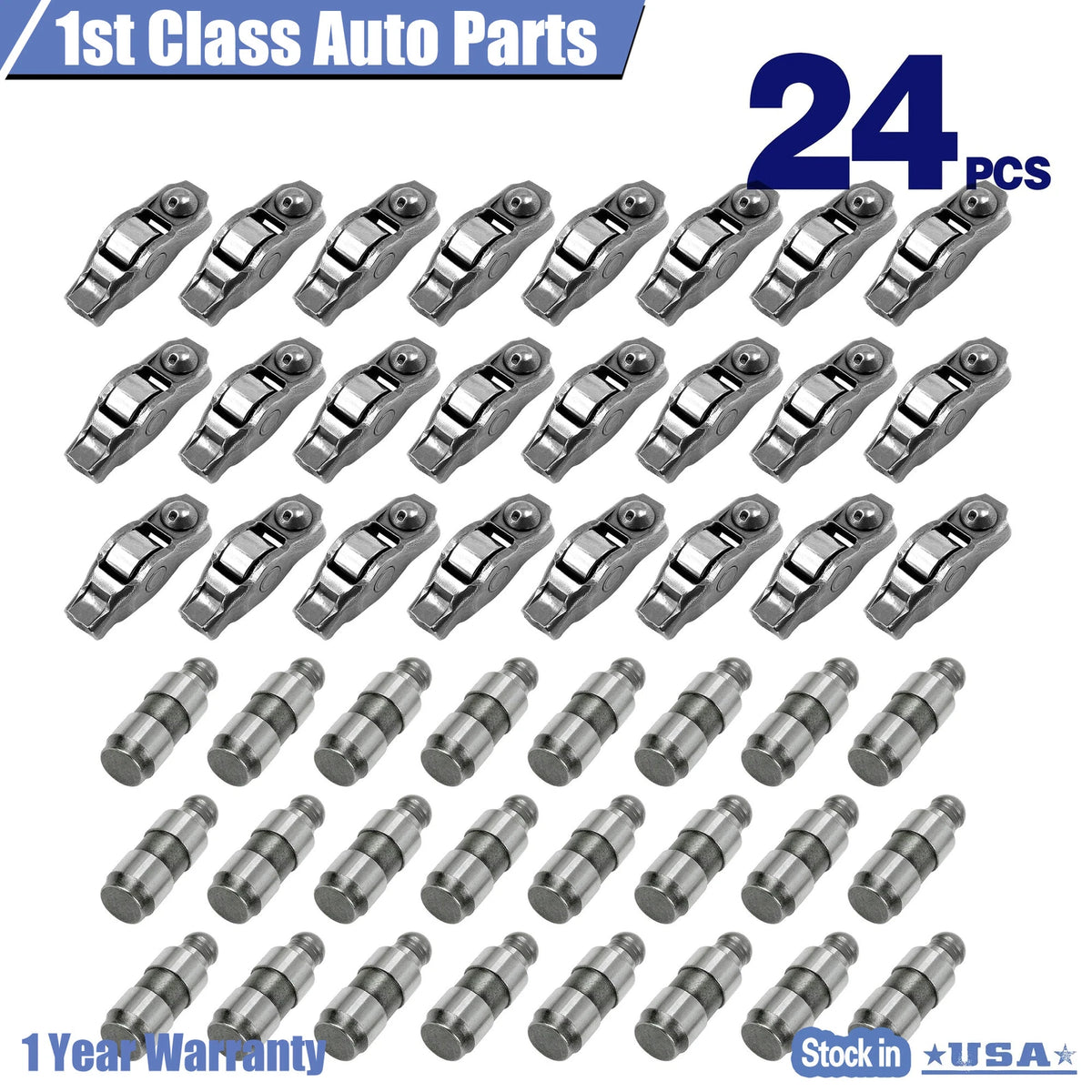 48PCS Rocker Arms & Valve Lifters Kit for Jeep Dodge Chrysler 3.6L (2011–2020)