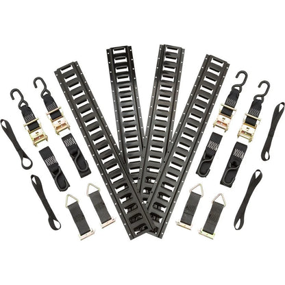 16-Piece E-Track Tie-Down Kit for Motorcycles (Universal)