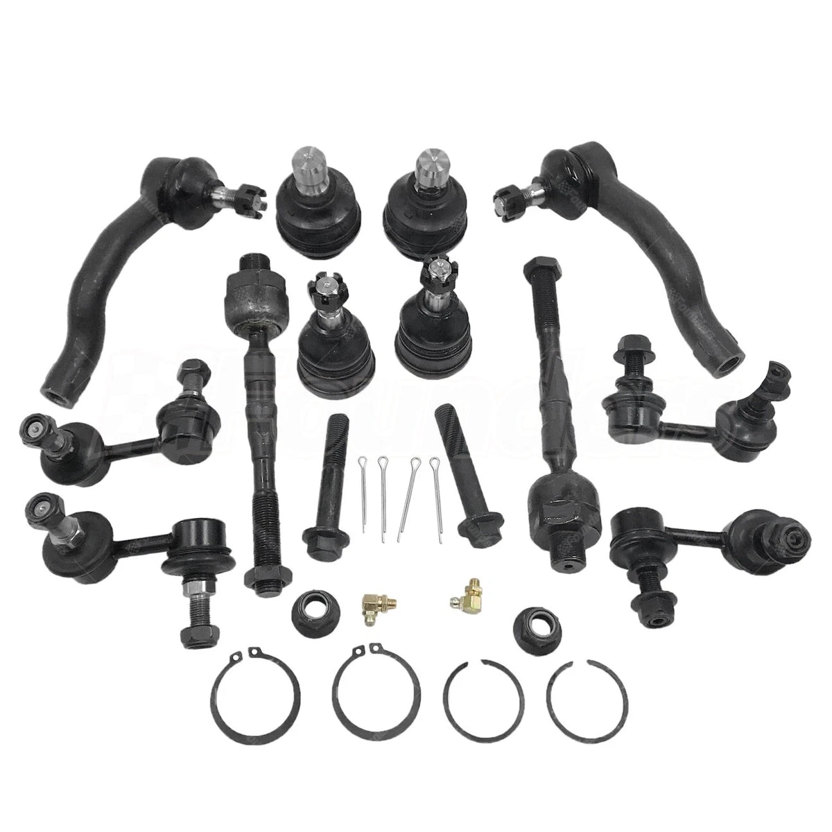 Set of 12 Front & Rear Suspension Kit Tie Rod Ends for Nissan Pathfinder (2005–2012)