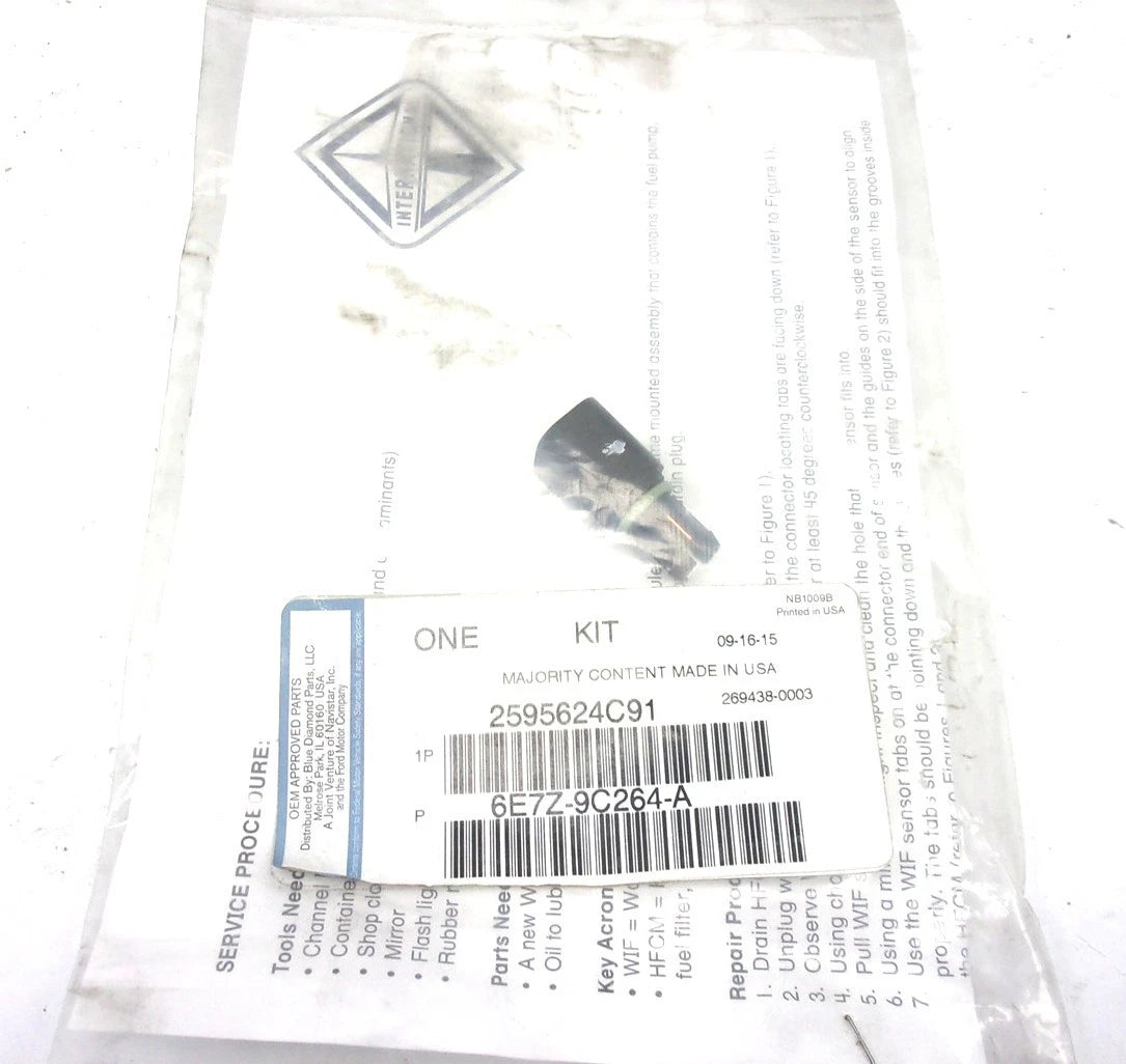 Water in Fuel Sensor Kit for International (2595624C91, 6E7Z-9C264-A)