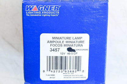 2X Wagner 3457 Multi-Purpose Light Bulbs for (NOS)