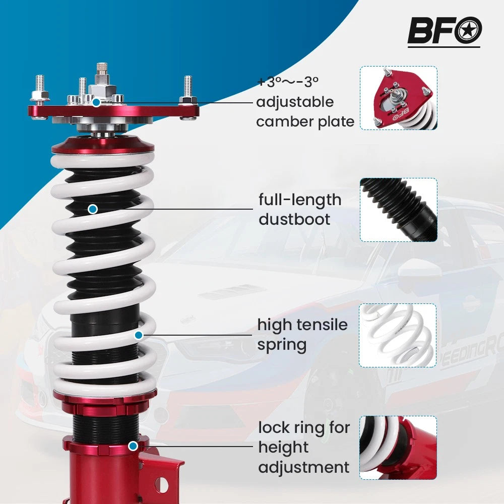 BFO Coilovers Lowering Kit for Scion FRS FR-S Subaru BRZ Toyota 86 (2013–2023)