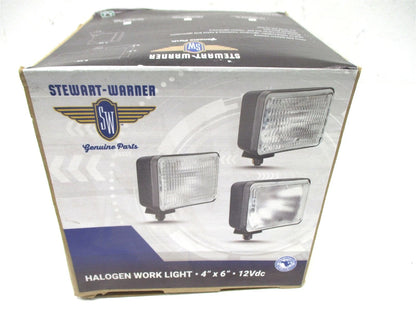 Stewart Warner 4x6 Halogen Work Lamp for Off-Road Vehicles (12V 50W)