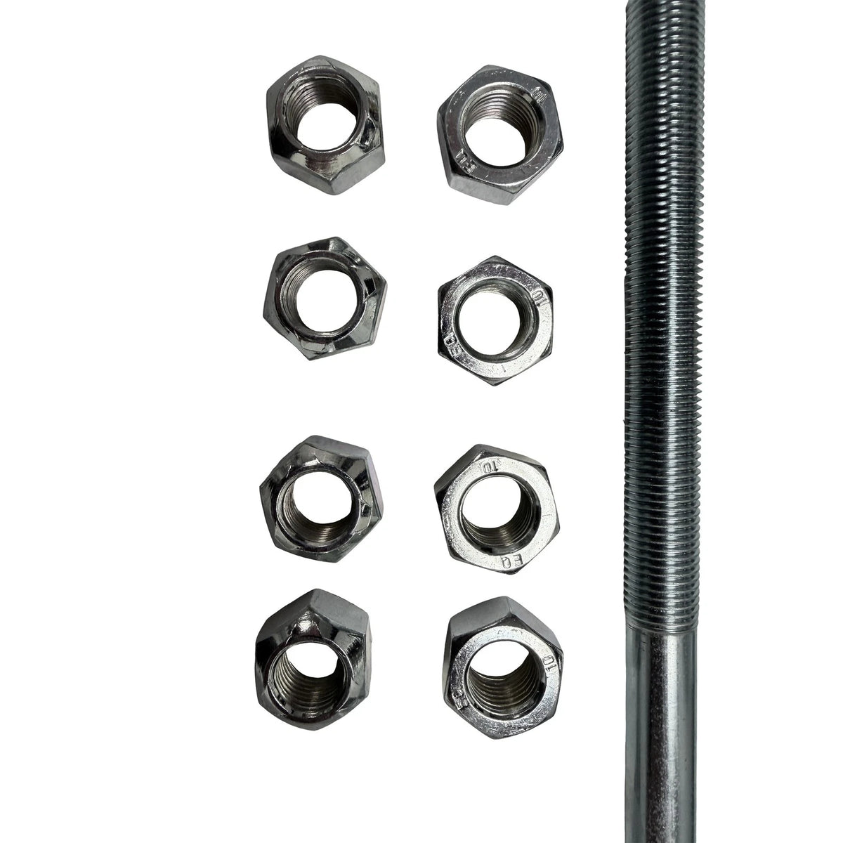 Set of 4 U-Bolts for Chevy Silverado GMC Sierra (Fits 12.5" Long, 2.5" Wide)