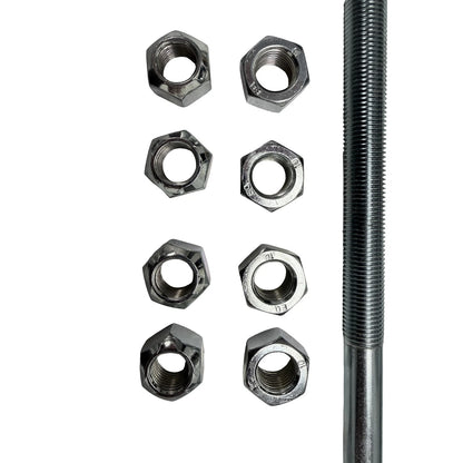Set of 4 U-Bolts for Chevy Silverado GMC Sierra (Fits 12.5" Long, 2.5" Wide)
