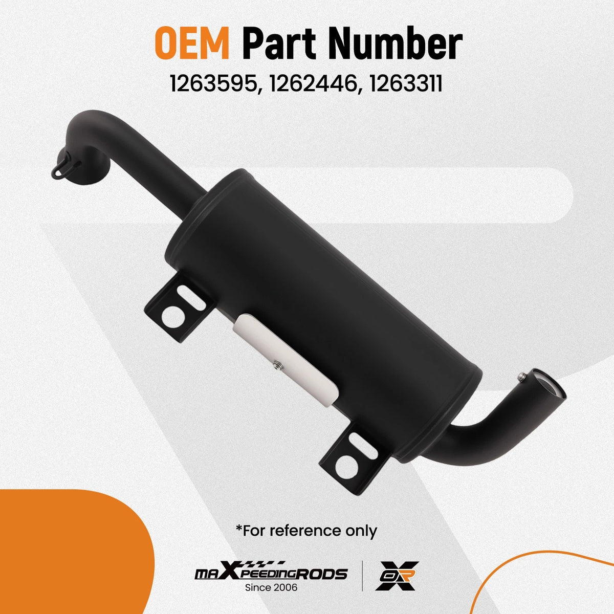Direct Fit Exhaust Muffler for Polaris Ranger 570/500 (2015–2021) 1263595 Aluminum