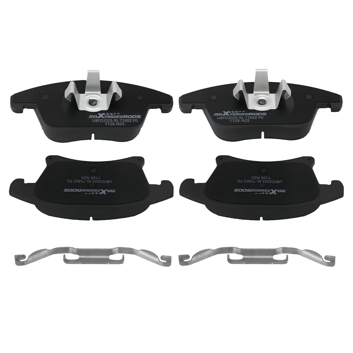 Set of 4 Front Ceramic Brake Pads for Ford Fusion Lincoln MKZ (2013–2020) P1653