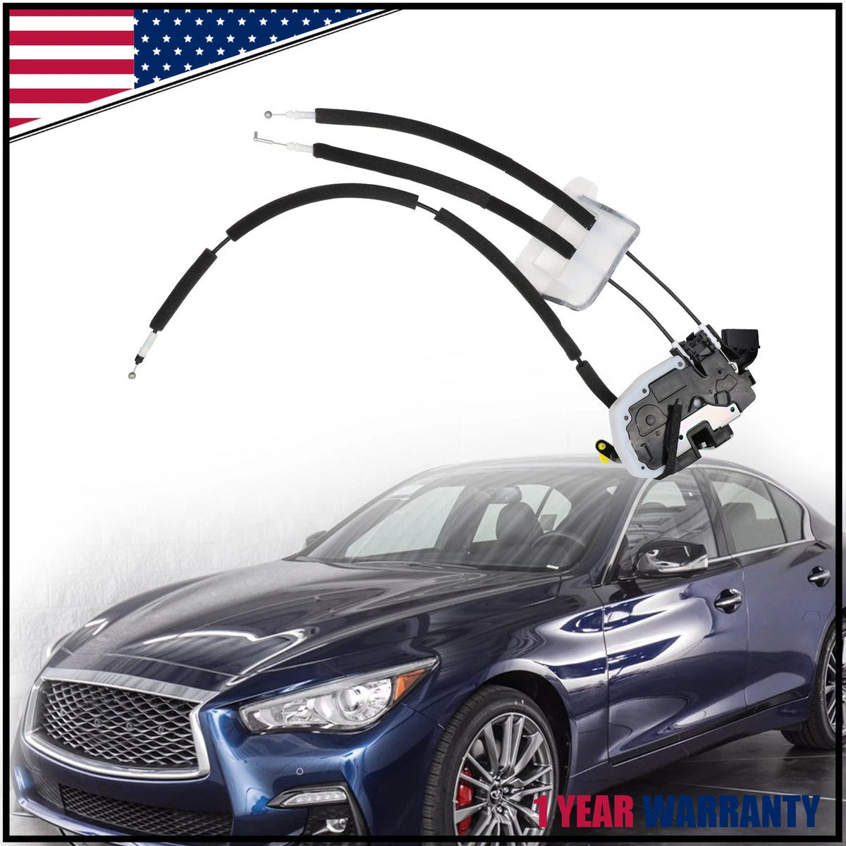 Front Left Door Lock Actuator for Infiniti Q50 (2014–2020) 80501-4HB0A