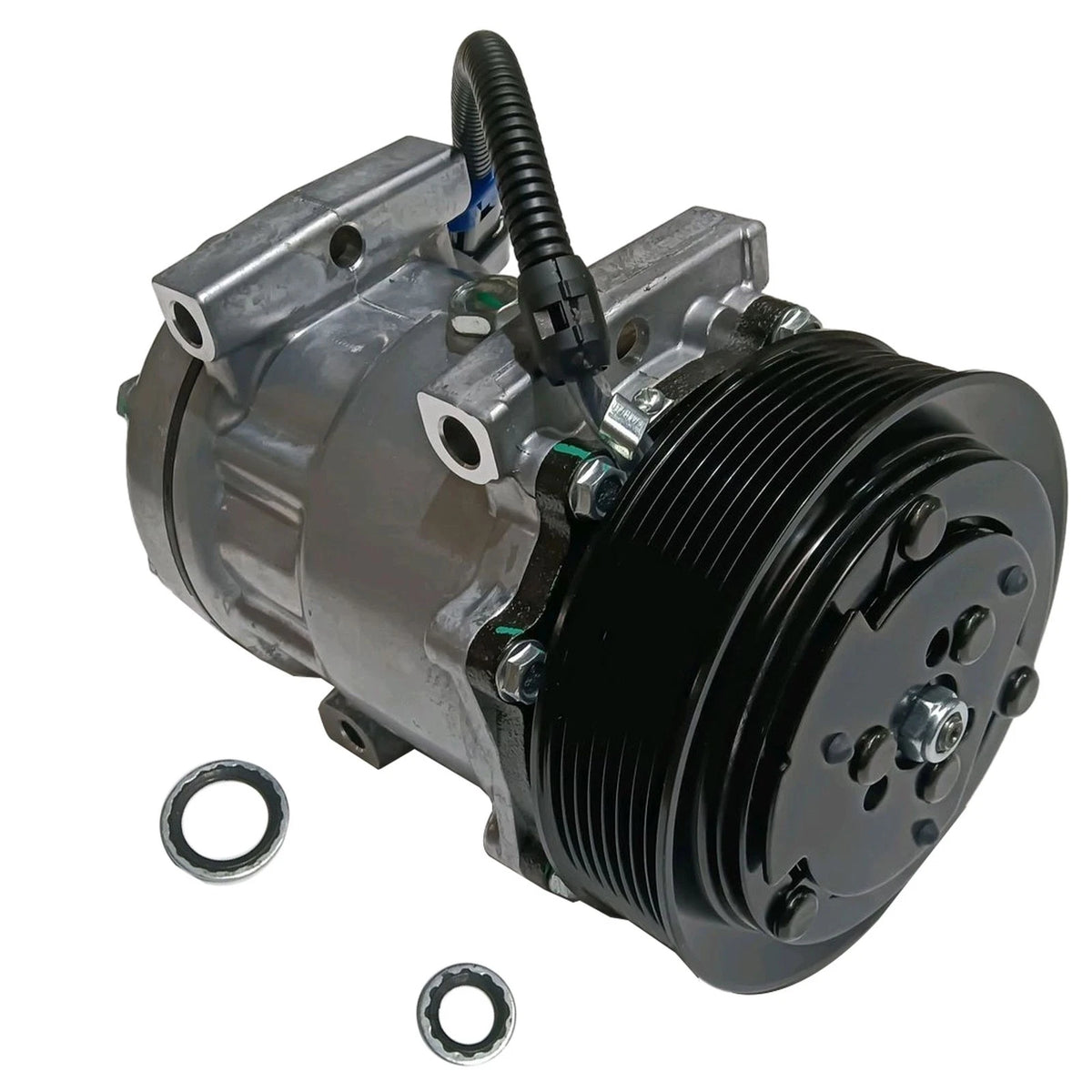 A/C Compressor w/ Clutch 8-Groove for Kenworth T660 T680 T880 (2010–2023)
