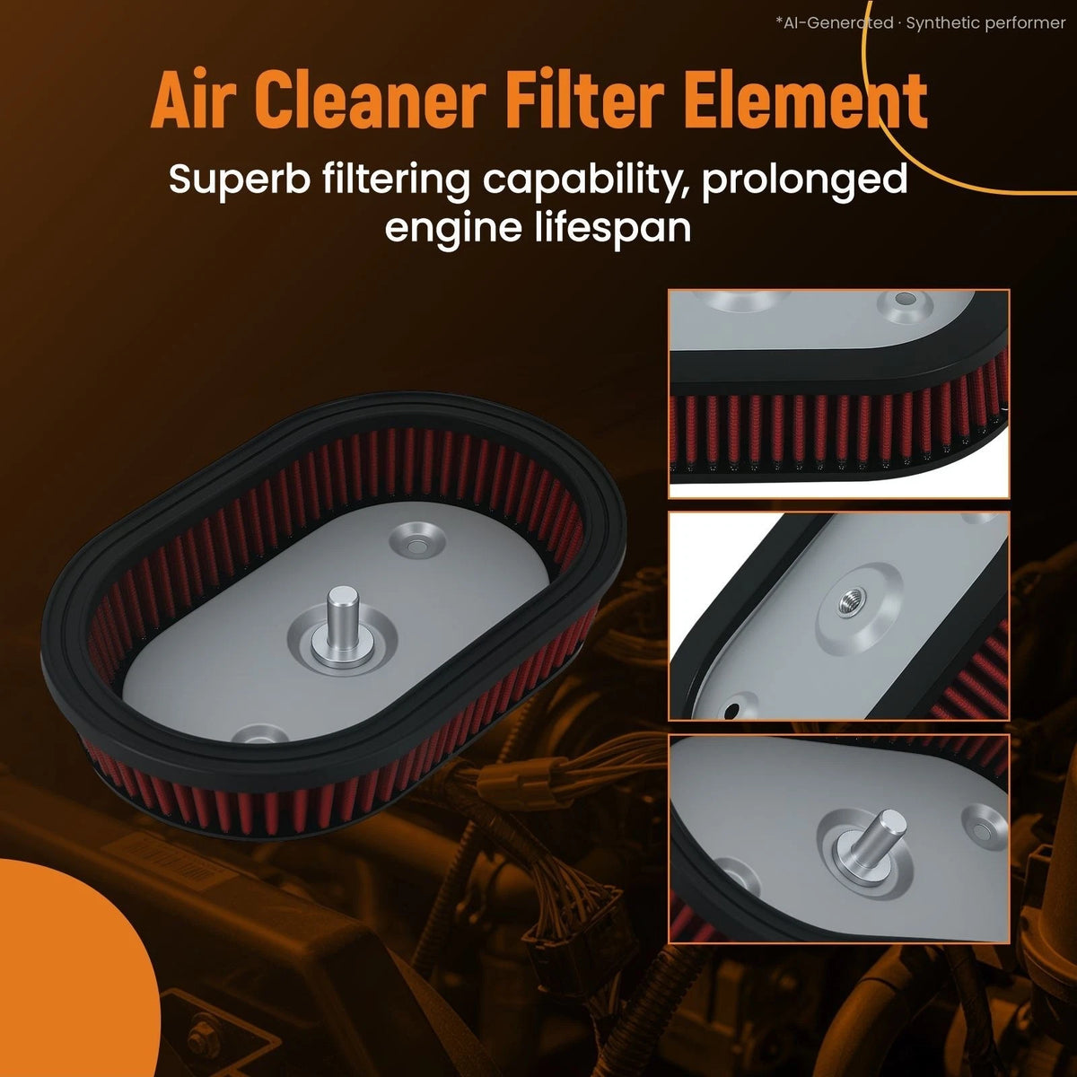 Air Filter Cleaner Element for Harley M8 Softail Touring (2017–2023)