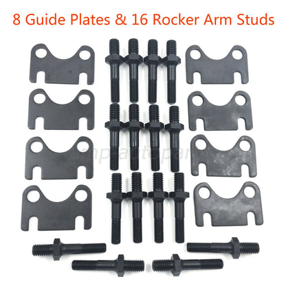 Push Rod Guide Plates & 3/8 Rocker Arm Studs Kit for SBC Small Block Chevy