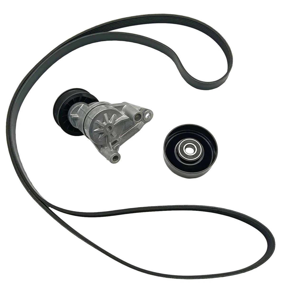 Serpentine Belt Tensioner Pulley Kit for Chevy Silverado GMC Sierra Hummer H2