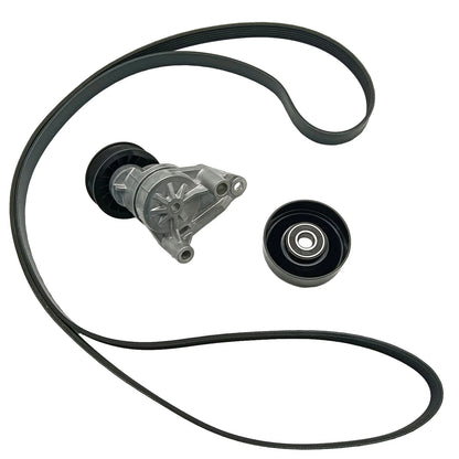 Serpentine Belt Tensioner Pulley Kit for Chevy Silverado GMC Sierra Hummer H2