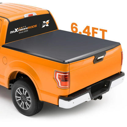 Soft Roll Up Tonneau Cover for Dodge Ram 2500 3500 (2003–2026) 6.4ft Black