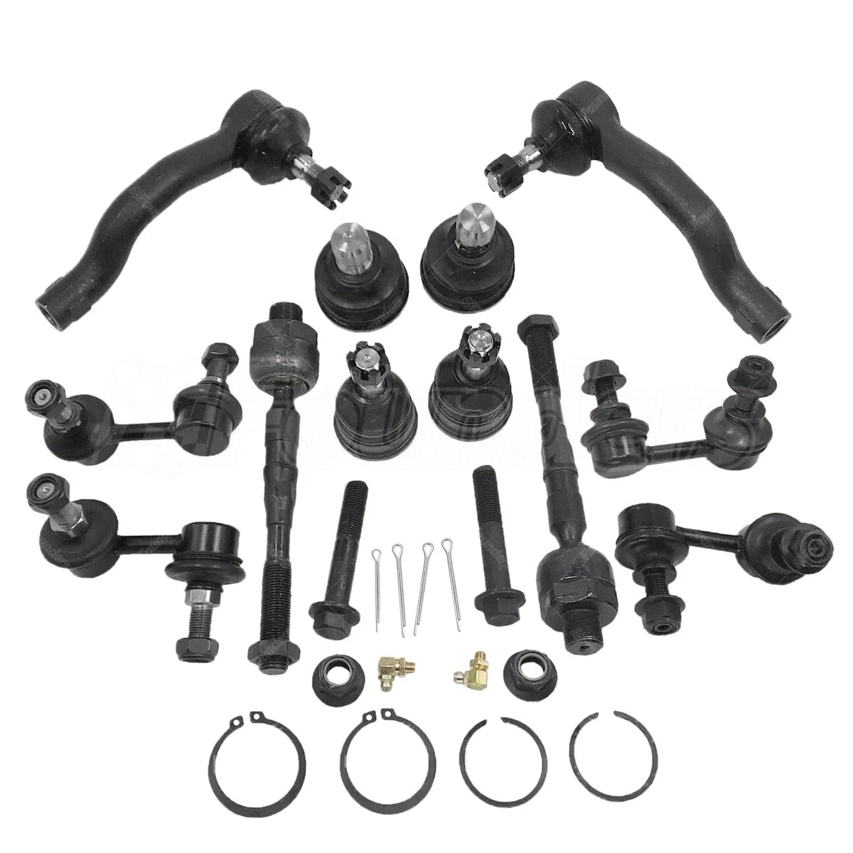 Set of 12 Front & Rear Suspension Kit Tie Rod Ends for Nissan Pathfinder (2005–2012)