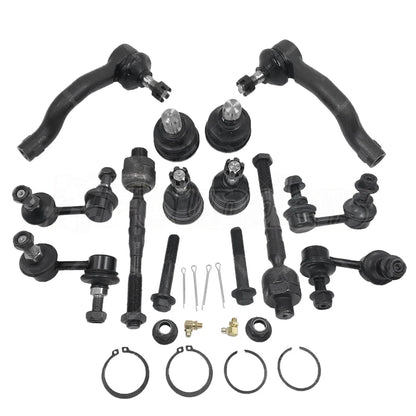 Set of 12 Front & Rear Suspension Kit Tie Rod Ends for Nissan Pathfinder (2005–2012)