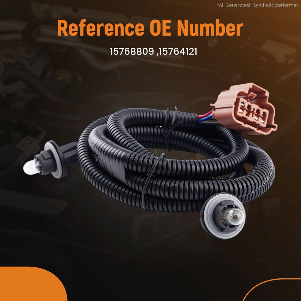 Rear Bumper License Plate Light Wiring Harness for GMC Sierra 1500 (1999–2006)