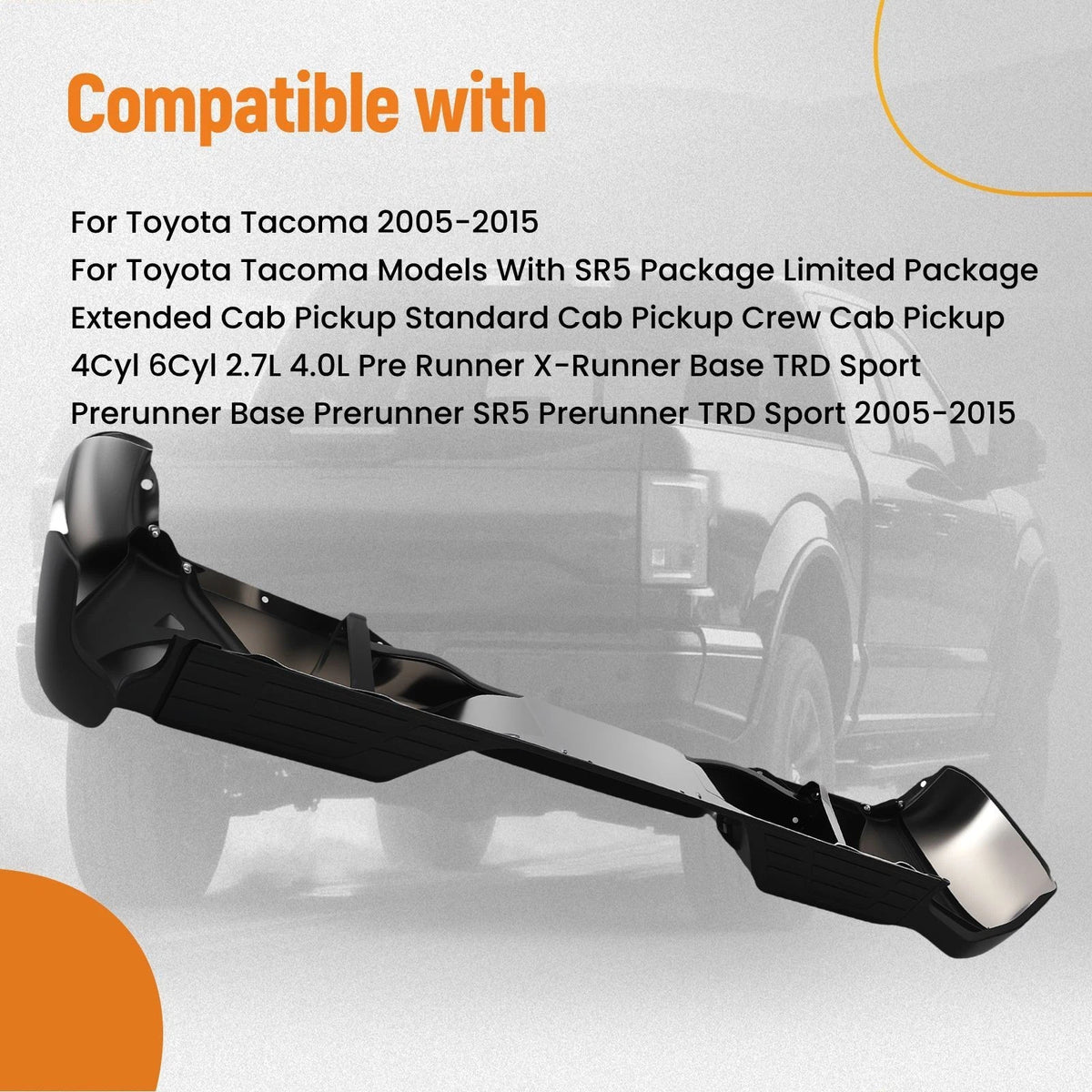 Rear Bumper Assembly Chrome for Toyota Tacoma (2005–2015) 5259104010