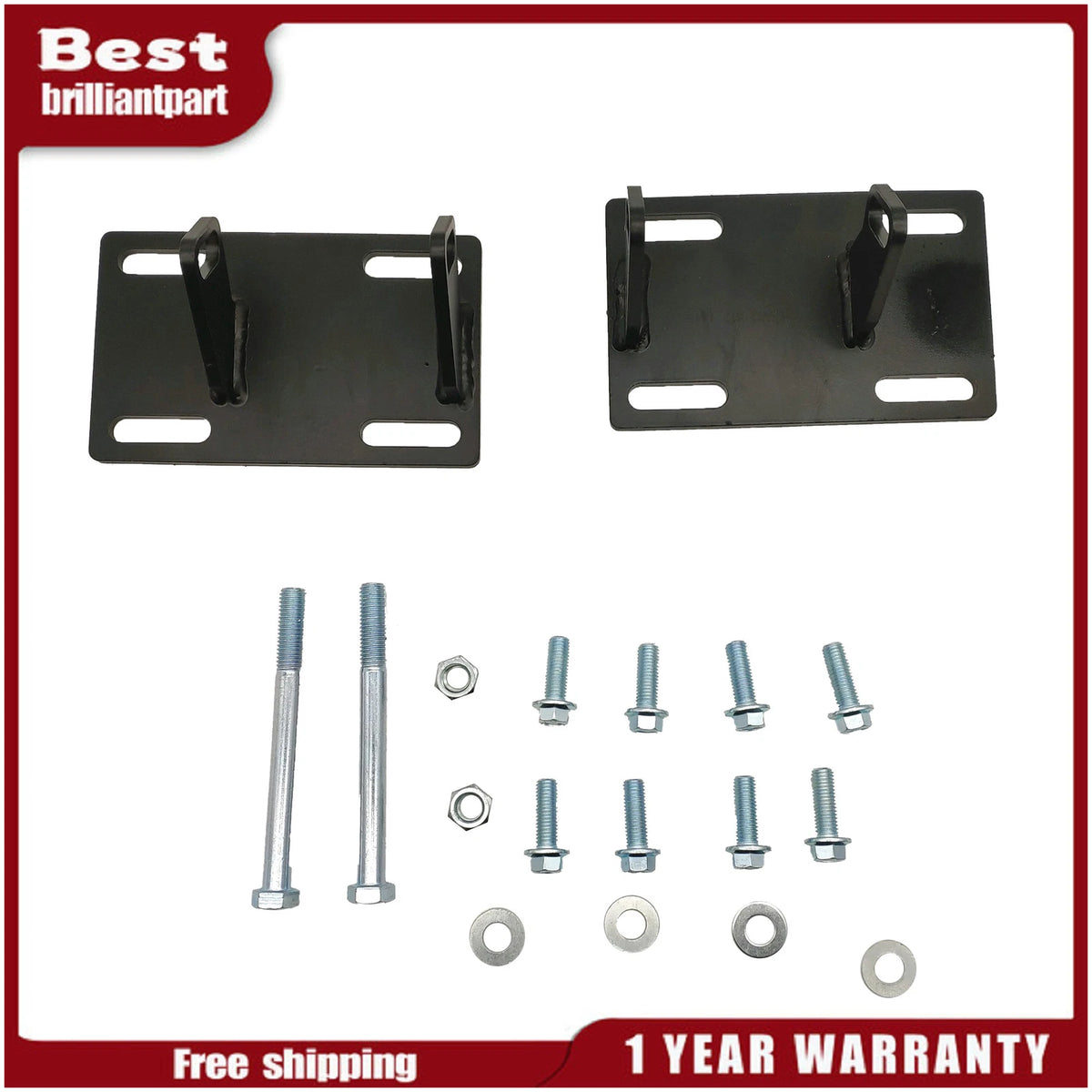 Motor Swap Mount Brackets Adapter Plates Kit for Chevrolet C10 GMC S15 (1973–2005)