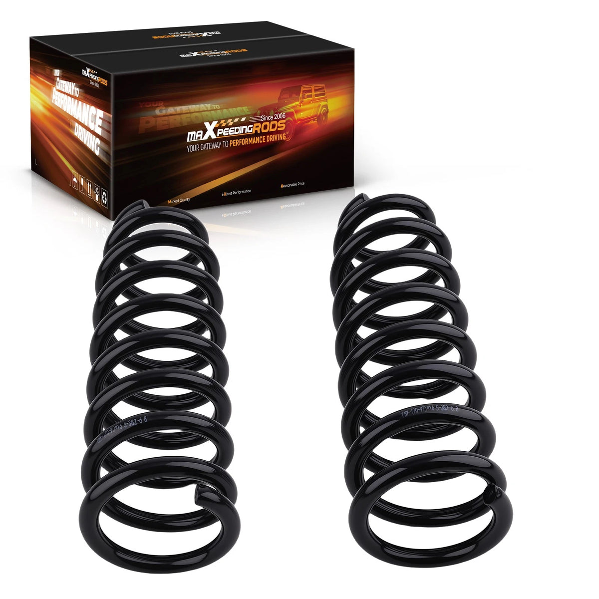 Front Coil Springs 3" Drop for GMC Sierra, Chevrolet Silverado 1500 (2019–2022)