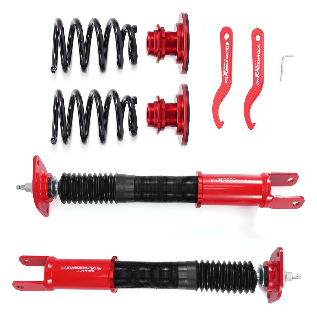 Set of 2 Rear Coilovers 24-Way Damper Adjustable for Nissan Altima (2007–2013)
