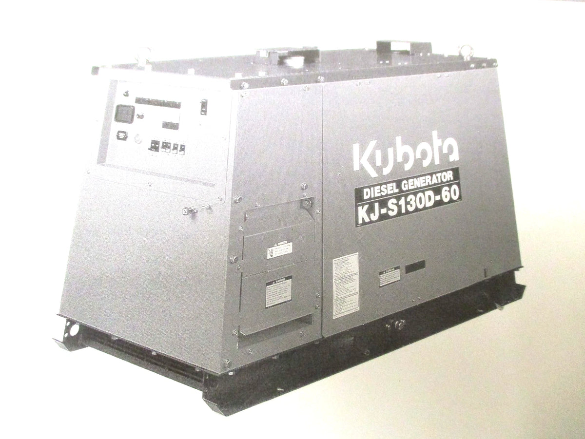 Illustrated Parts List for Kubota KJ-S130D, KJ-S150V Generator (97899-41110)