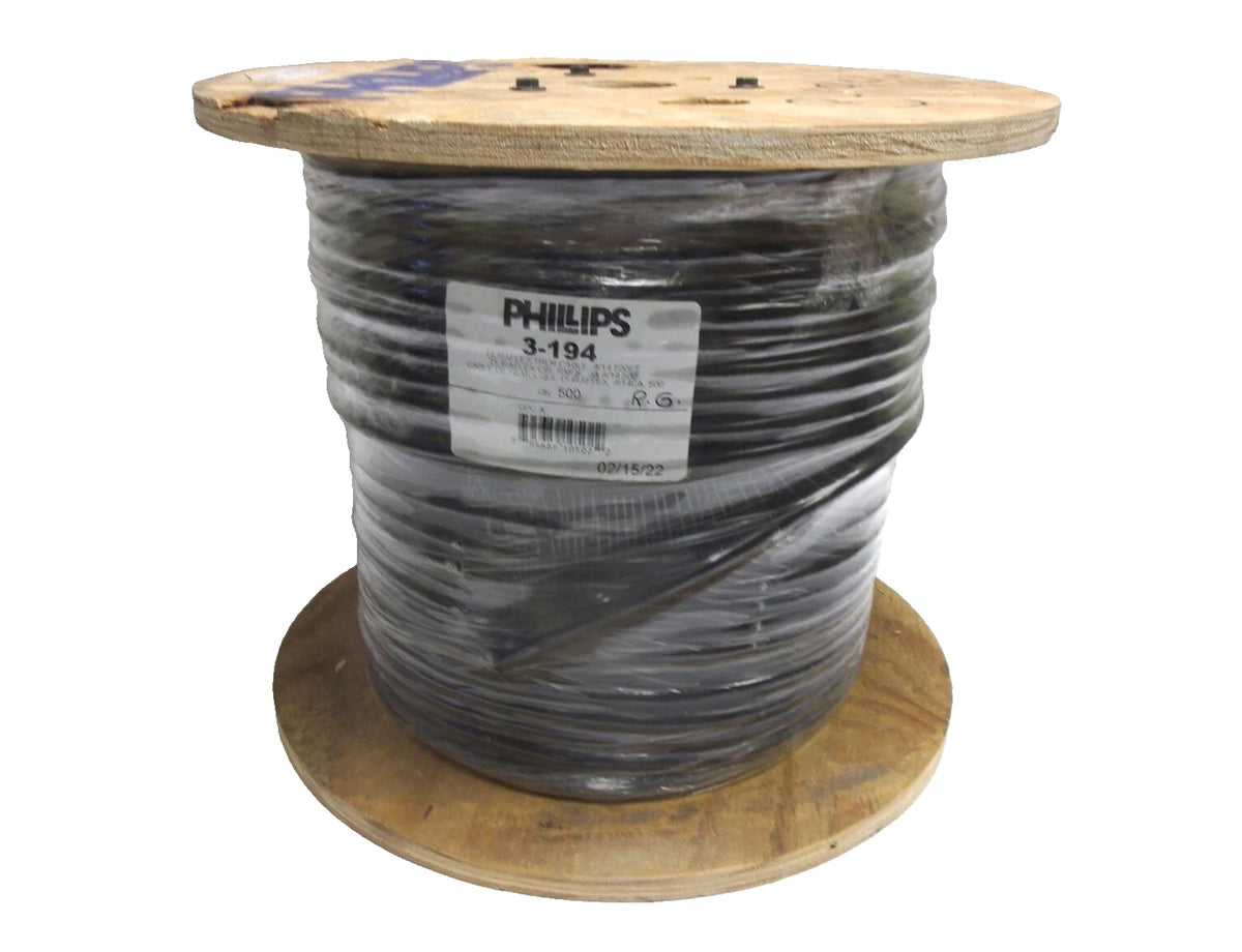 3-194 Phillips Duraflex Trailer Cable 4 Conductor 14 Gauge 500' Spool